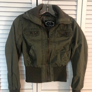 Olive Green Bomber Jacket